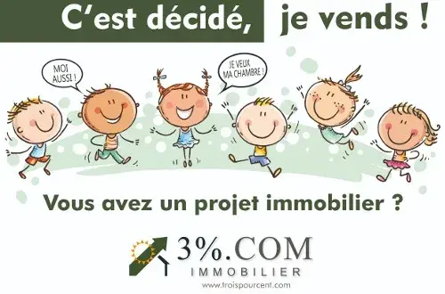 François MICHEL 3 % . Com Immobilier Côte d'Opale 62